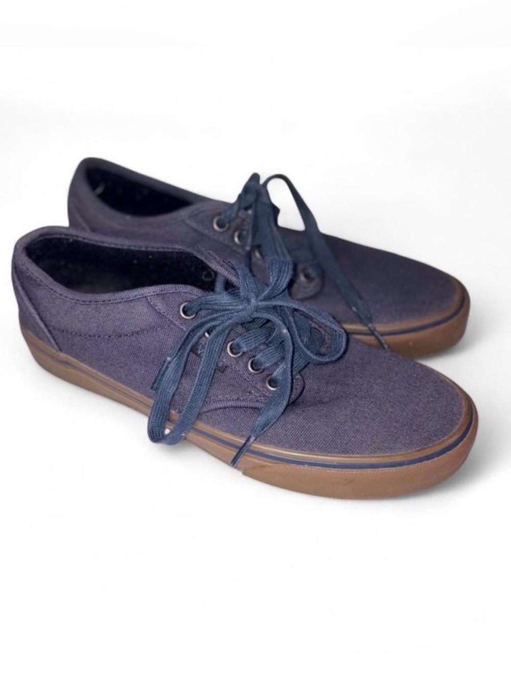 Vans Classic Navy Canvas Men’s Lace-Up Sneakers size 7.5